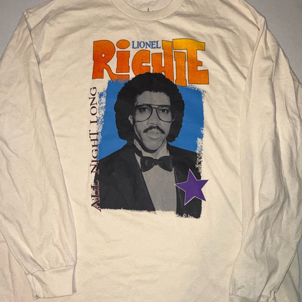 Graphic Long Sleeve Tee - Cream